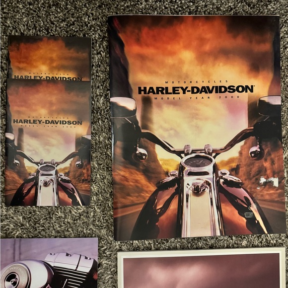Vintage Harley Davidson 90s & 2000 Sales Brochure Catalog Flyer Lot Of 22+ Items - Picture 11 of 14